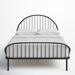 Joss & Main Cavale Iron Bed Metal in Black/Gray | 47 H x 54 W x 75 D in | Wayfair 79EE45ADA71848F1A9510C60A463201B