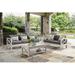 Gracie Oaks Abbi-Rose 81.5" Wide Outdoor Patio Sofa w/ Sunbrella Cushions Metal/Rust - Resistant Metal in Gray | 26 H x 87 W x 28.9 D in | Wayfair