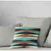 Wade Logan® Ellian Square Cotton Pillow Cover & Insert Eco-Fill/Polyester in Green/Blue/White | 24 H x 24 W x 6 D in | Wayfair