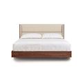 Copeland Furniture Sloane Solid Wood and Platform Bed Wood and /Upholstered/Polyester in Brown | 48 H x 62 W x 88.75 D in | Wayfair