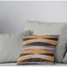 Wade Logan® Ellian Square Cotton Pillow Cover & Insert Eco-Fill/Polyester in Orange/Gray/Black | 16 H x 16 W x 5 D in | Wayfair