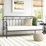 Sand & Stable™ Thatcham Metal Daybed Metal in Black/Brown/Yellow | 43.3 H x 40.4 W x 83.5 D in | Wayfair 6A44540785CA46959383504F4F4B7FAD