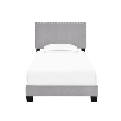 Nail Trim One Box Bed, Twin - Gray