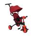 Costway 6-in-1 Foldable Baby Tricycle Toddler Stroller with Adjustable Handle-Red