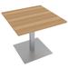 34" Small Square Table Square Metal Base Conference Room Breakroom