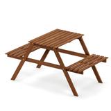 Ormond Hardwood Kids Picnic Table and Chair Set in Teak Oil by Havenside Home