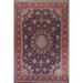 Vintage Floral Traditional Sarouk Persian Wool Area Rug Hand-knotted - 9'1" x 12'7"