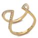 Michael Kors Jewelry | Michael Kors Gold Tone Motif Open Arrow Ring 6 | Color: Gold | Size: 6