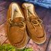 J. Crew Shoes | J Crew Suede Slip On Moccasin Slippers | Color: Brown/Tan | Size: 9-10