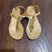 Coach Shoes | Coach Gold Sandals | Color: Gold | Size: 7