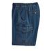 Blair Men's JohnBlairFlex Relaxed-Fit Full-Elastic Cargo Shorts - Denim - 36