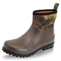 Dirt Boot Men`s Neoprene Wellington Garden Wellies Stable Yard Ankle Mucker Boots (6 UK Men, Brown/Camo, numeric_6)