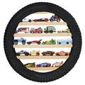 Tapeera Model Car Display Case Stand - Toy Cars Organizer Wall Display Tire Shelf Cabinet - Holds Up to 18 Diecast 1/64 Car Collectibles - Compatible with Hot Wheels Matchbox - Wheel Diameter 16 Inch