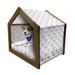 East Urban Home Wood Dog House Wood House in Brown | 25.59 H x 29.53 W x 21.65 D in | Wayfair 85544B281D4E4DE7A3FB90423DCF4DB4