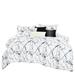 Orren Ellis Dilip White Microfiber 7 Piece Comforter Set Polyester/Polyfill/Microfiber in Black | King Comforter + 6 Additional Pieces | Wayfair