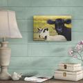 Ophelia & Co. 'Farm Pals IV' Painting on Canvas in Black/White/Yellow | 12 H x 18 W x 1.25 D in | Wayfair 0AD6BCA4B74F4C369A0E052E4233CACF