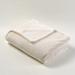 Everly Quinn Fleece Blanket Microfiber/Fleece/Microfiber/Fleece in Gray/White | 108 H x 90 W in | Wayfair 64CBABC629F941DBA4B0C555259C5479