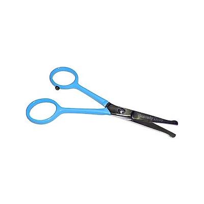 Scaredy Cut Tiny Trim Ball-Tipped Dog, Cat & Small Pet Grooming Scissor, 4.5-in, Blue