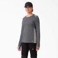Dickies Women's Temp-Iq® 365 Long Sleeve Pocket T-Shirt - Dark Gray Heather Size S (SLF601)