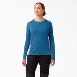 Dickies Women's Temp-Iq® 365 Long Sleeve Pocket T-Shirt - Vallarta Blue Size M (SLF601)