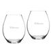 SUNY Brockport Golden Eagles 20oz. 2-Piece Riedel Stemless Wine Glass Set