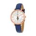Women's Fossil Navy Army Black Knights Jacqueline Leather Watch
