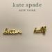 Kate Spade Jewelry | Holiday Sale Kate Spade Stud Earrings Nwt | Color: Gold | Size: Os