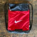 Nike Bags | Nike Drawstring Training Gym Sack Sports Bag Backpack Unisex | Color: Black/Red | Size: Os