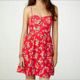 American Eagle Outfitters Dresses | American Eagle Outfitters Floral Summer Dress | Color: Pink/Red | Size: 0