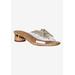 Women's Sumitra Slip On Sandal by J. Renee in Clear Natural Gold (Size 9 1/2 M)