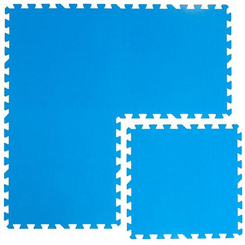 Pool Bodenschutz Fliesen Matten 50x50 cm Blau Puzzlematte blau