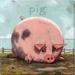 Darren Gygi Home Collection Fanciful Pig Giclee by Darren Gygi - Wrapped Canvas Painting Canvas | 9 H x 9 W x 1 D in | Wayfair 204-S-0909