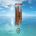 Woodstock Chimes Crystal Silence™ Wind Chime Wood/Metal in Brown | 27 H x 5 W x 5 D in | Wayfair SLCBR