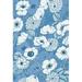 Red Barrel Studio® Pen & Ink Flowers On Blue Canvas | 30 H x 20 W x 1.25 D in | Wayfair 7E530105C742437D860B7640E730843A