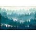 Loon Peak® Mountainscape Blue Canvas, Wood in Green | 20 H x 30 W x 1.25 D in | Wayfair 3AEEDF4338F44410A37DBA8CAE71EB03