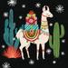 The Holiday Aisle® Lovely Llamas II Christmas Black Canvas, Cotton | 30 H x 30 W x 1.25 D in | Wayfair D37AA485EF2A4266B294EF6DCC340E88