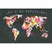 Trinx Bright World Black Canvas, Cotton | 8 H x 12 W x 1.25 D in | Wayfair 49AA89FE21204C9BAB18428D8A667DD6