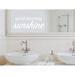 Trinx Bathroom Wall Decal Vinyl in White | 8 H x 22 W in | Wayfair BAC8268F51284A028C4CB9D26545DB82