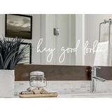 Trinx Bathroom Wall Decal Vinyl in White | 8 H x 24 W in | Wayfair 66C4C47022D14B73AC5FF6134DD49195