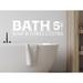 Trinx Bath Soap & Towels Extra Wall Decal Vinyl in White | 6 H x 20.5 W in | Wayfair D2D9950125C74570B7227CBD96396253