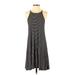 Old Navy Casual Dress - A-Line Crew Neck Sleeveless: Black Print Dresses - Women's Size Small