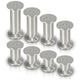 Hengda - 4er Set Möbelfüße Sockelfuß Tischfuß Möbel Aluminium.Höhe:180 mm Durchmesser: 40 mm