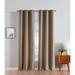 Nautica Milton Thermal Woven Room Darkening Grommet Window Curtain Panel Pair