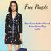 Free People Dresses | Free People Boho 'Star Gazer' Embroidered Tunic Dress In Black/Blue Combo Sz Xs | Color: Black/Blue | Size: Xs