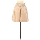 J.Crew Casual Skirt: Tan Solid Bottoms - Women's Size 0