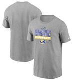 Men's Nike Heathered Gray Los Angeles Rams Super Bowl LVI Champions Locker Room Trophy Collection T-Shirt