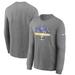 Men's Nike Heathered Charcoal Los Angeles Rams Super Bowl LVI Champions Locker Room Trophy Collection Long Sleeve T-Shirt