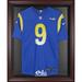 Los Angeles Rams Super Bowl LVI Champions Mahogany Framed Logo Jersey Display Case