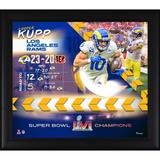 Cooper Kupp Los Angeles Rams Super Bowl LVI Champions 15'' x 17'' Framed Collage