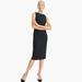 J. Crew Dresses | J.Crew Long Sheath Dress In Four-Season Stretch Petite 12 Navy 365 | Color: Blue | Size: 12p